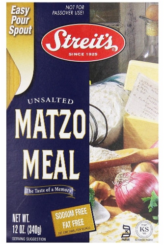 Streit's® Unsalted Sodium & Fat Free Matzo Meal Perspective: front
