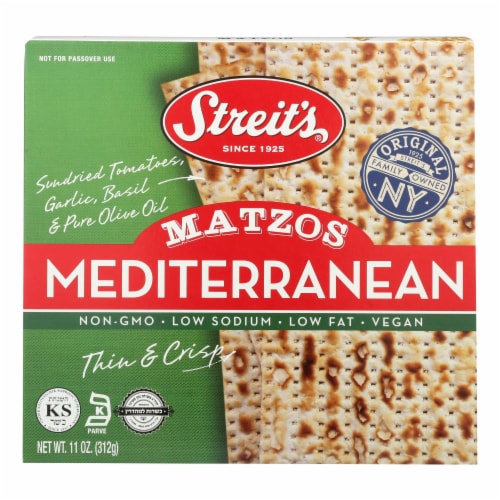 Streit's Mediterranean Matzo Perspective: front