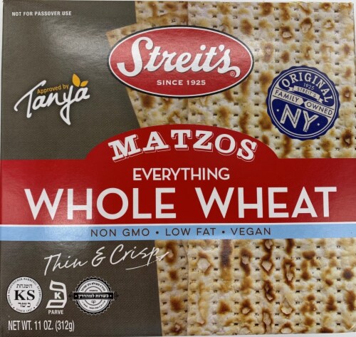 Streit's Everything Whole Wheat Matzo Perspective: front