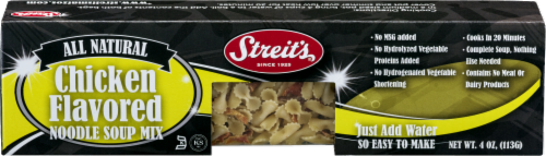 Streit's All Natural Chicken Flavored Noodle Soup Mix Perspective: front