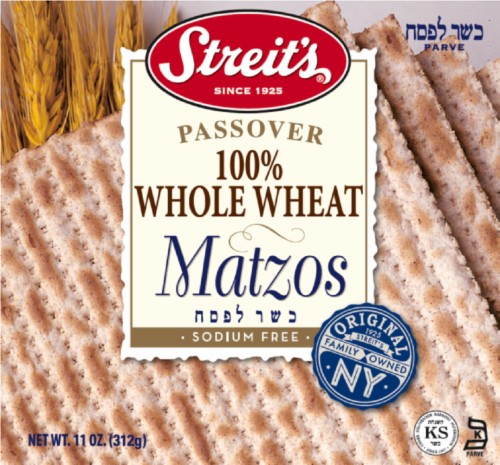 Streit's® Whole Wheat Matzos Perspective: front