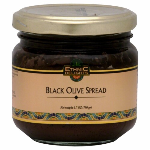 Ethnic Delights Black Olive Spread Perspective: front