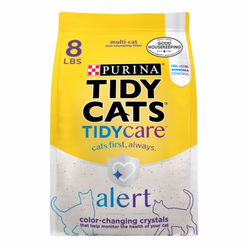 Purina Tidy Cats Tidy Care Alert Health Monitoring Litter with Silica Crystals Perspective: front