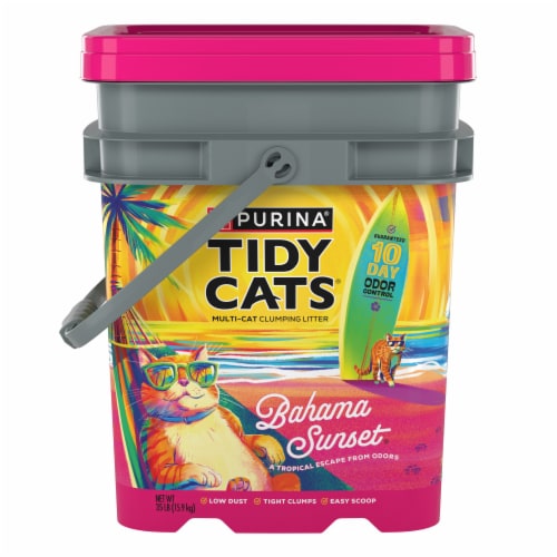 Purina® Tidy Cats® Bahama Sunset® Clumping Cat Litter Perspective: front