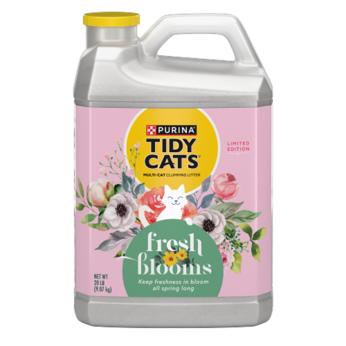 Purina® Tidy Cats® Fresh Bloom Multi-Cat Clumping Kitty Litter Perspective: front