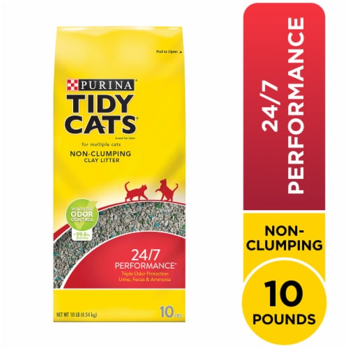 Kroger - Tidy Cats® 24/7 Performance Multi Cat Non-Clumping Clay Litter, 10 lb