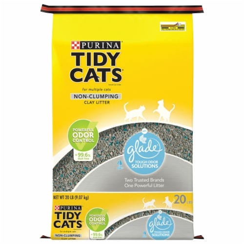 Purina® Tidy Cats® Glade® Clear Springs Non-Clumping Clay Multi Cat Litter Bag Perspective: front