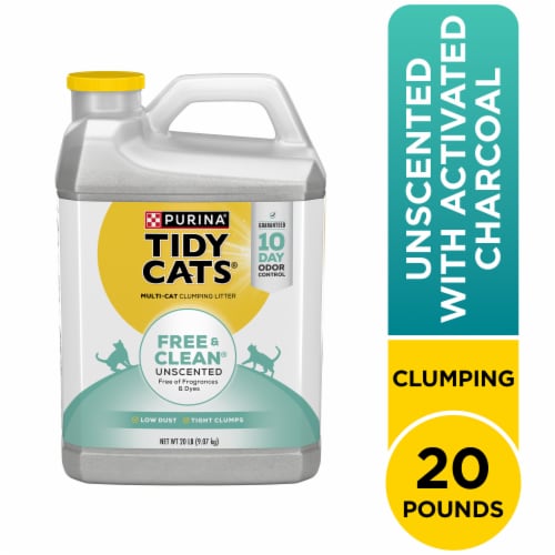 Tidy Cats Free & Clean Unscented Clumping Multi-Cat Litter Perspective: front