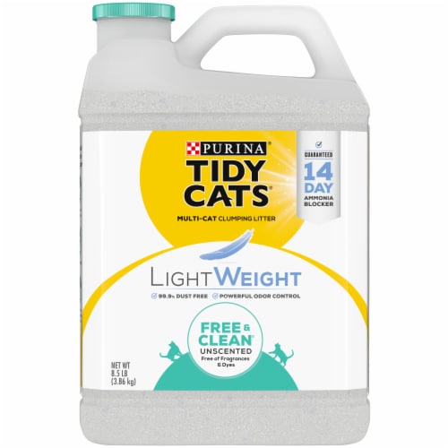 Purina® Tidy Cats® LightWeight Free & Clean Unscented Clumping Multi-Cat Litter Perspective: front