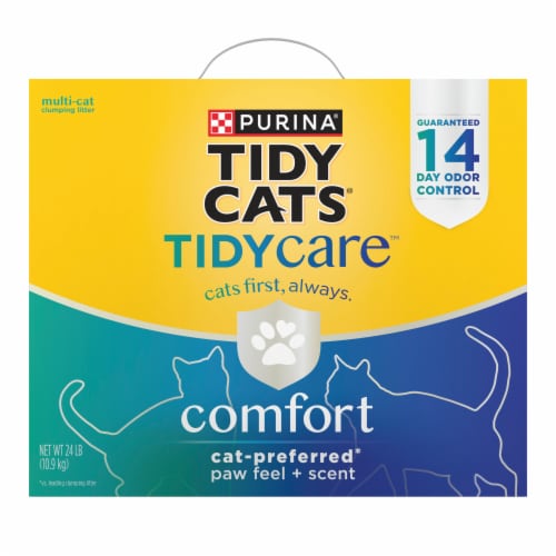 Fresh Step Clean Paws Calm Low Tracking Litter Clumping Cat Litter, 22.5 lb  - Foods Co.