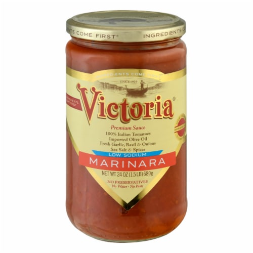 Victoria® Low Sodium Premium Marinara Sauce Perspective: front