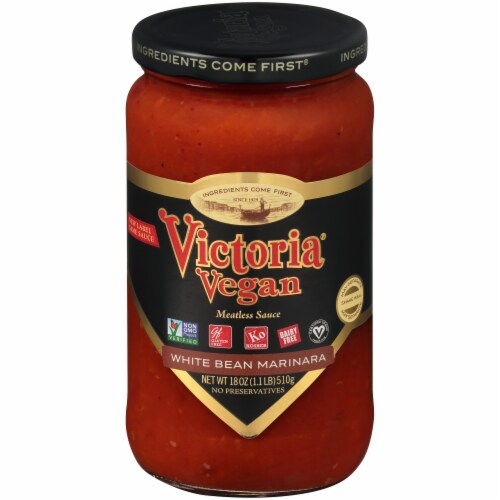 Victoria Vegan White Bean Marinara Sauce Perspective: front