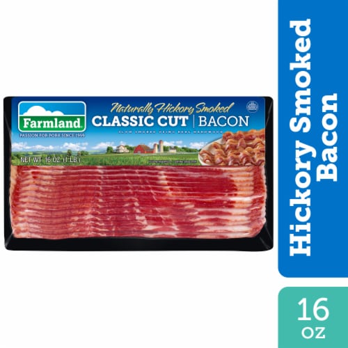 Farmland Hickory Smoked Classic Cut Bacon Perspective: front