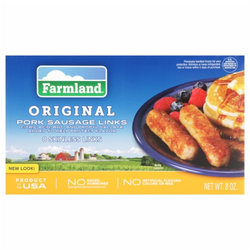 Farmland Skinless Pork Sausage Links Perspective: front