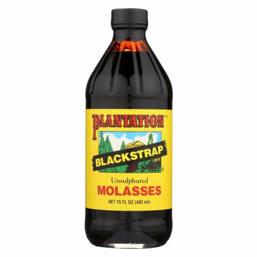Plantation Blackstrap Unsulphured Molasses Perspective: front