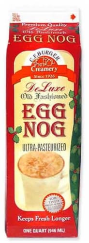 C.F. Burger Creamery De Luxe Old Fashioned Egg Nog Perspective: front