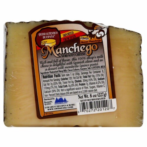 King's Choice Manchego Semi-Soft Cheese Perspective: front