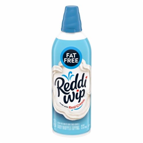 Reddi Wip Fat Free Whipped Topping Made With Real Cream Perspective: front