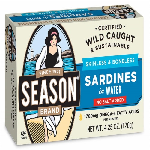 Season Brand Skinless & Boneless Sardines in Water