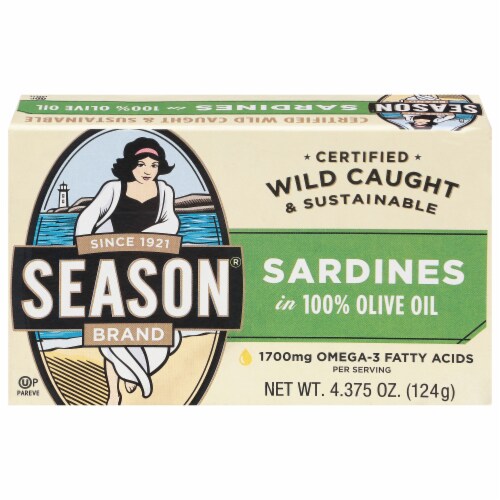Season® Club Sardines in Olive Oil Perspective: front