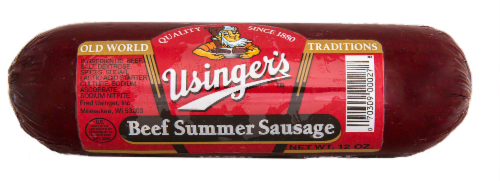 Usinger's Beef Summer Sausage Perspective: front