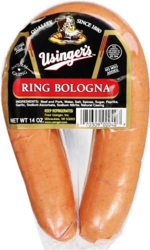 Usinger's™ Ring Bologna Perspective: front