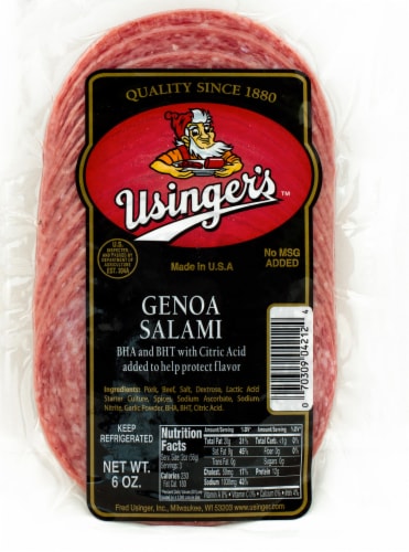 Usinger's Genoa Salami Perspective: front