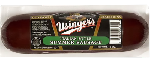 Usingers Italian Style Summer Sausage Perspective: front