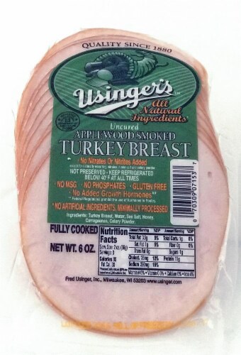 Usinger's All Natural Applewood Smoked Turkey Breast Perspective: front