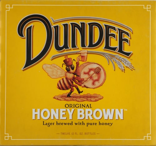 Dundee's Honey Brown Lager Perspective: front