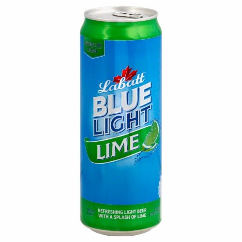 Labatt Blue Light Lime Beer Perspective: front