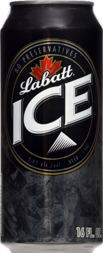 Labatt Blue Ice Beer Perspective: front