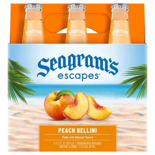 Seagram's Fuzzy Navel Flavored Hard Beverage Perspective: front