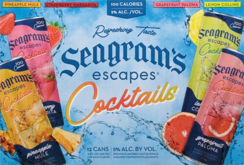 Seagram's Escapes Cocktails Cooler Variety Pack Perspective: front