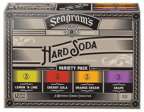 Seagram's Hard Soda Variety Perspective: front