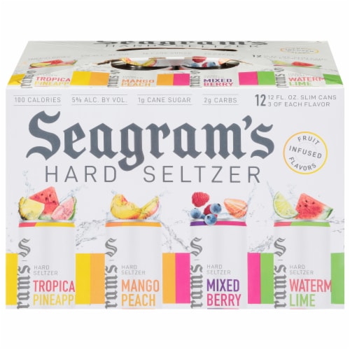 Seagram's Seltzer Hard Seltzer Variety Pack Perspective: front