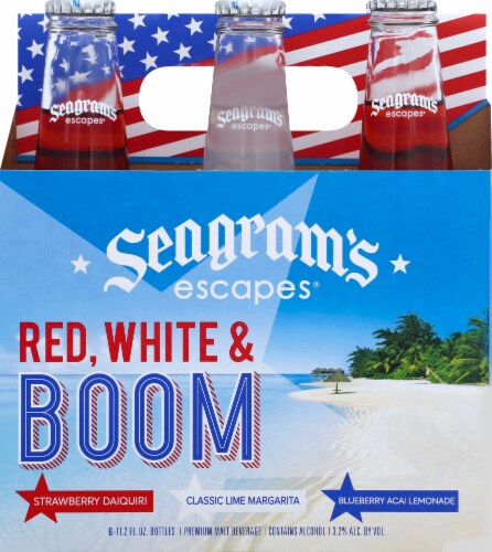 Seagram's Red White & Boom Malt Beverage Variety Pack Perspective: front