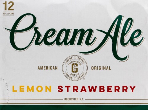 Genesee Lemon Strawberry Cream Ale Perspective: front