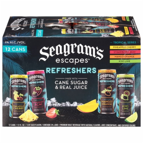 Seagram's Escapes® Refreshers Tropical Series Variety Pack Perspective: front