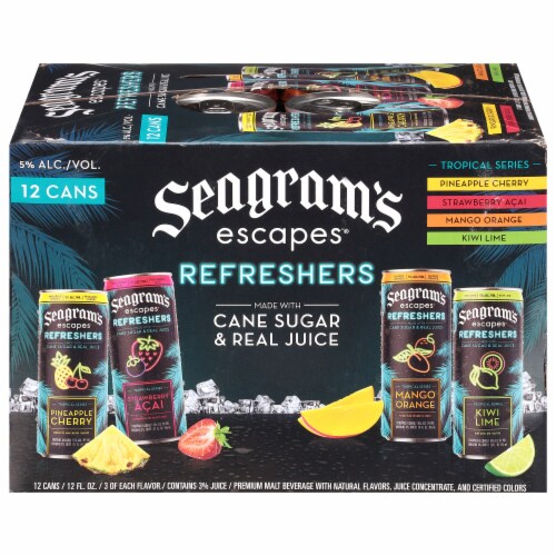 Seagram's Escapes® Refreshers Tropical Series Variety Pack Perspective: front