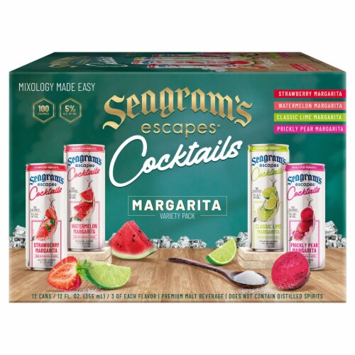 Seagrams's Escapes® Variety Margarita Can Perspective: front