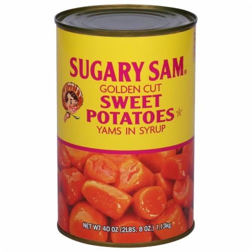 Sugary Sam® Golden Cut Sweet Potato Yams in Syrup Perspective: front
