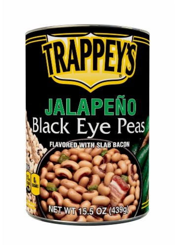 Trappey's Jalapeno Black Eye Peas Flavored with Slab Bacon Perspective: front