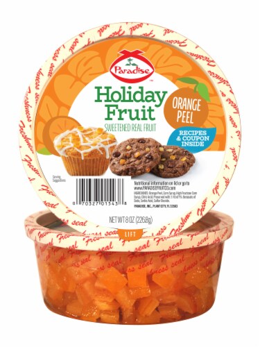 Paradise Orange Peel Holiday Fruit Perspective: front