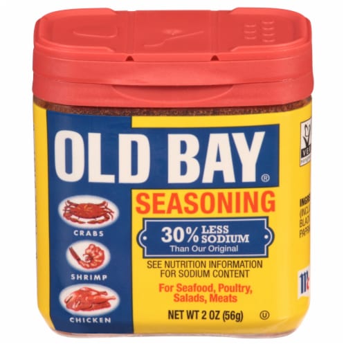 OLD BAY 30% Less Sodium Seasoning Perspective: front