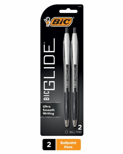 BIC® Atlantis Black Medium Point Ball Pens Perspective: front