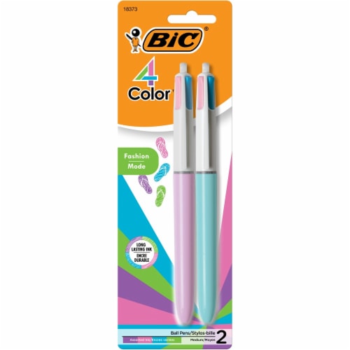 BIC® 4 Color Fashion Pens - Assorted Colors Perspective: front