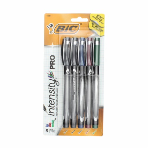 Bic Intensity Fineliner, Fine, Assorted - 10 fineliners