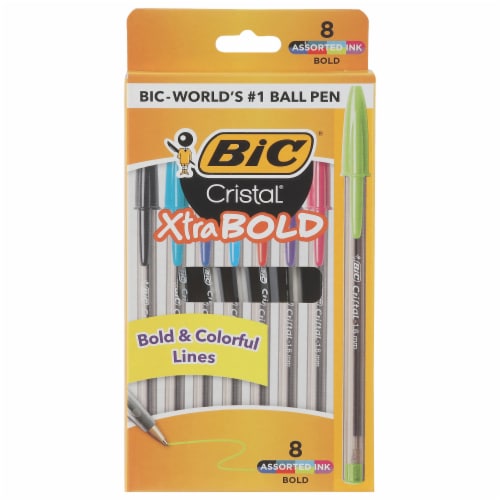 BIC Cristal® Xtra Bold Ball Point Pens, 8 pk - Fry's Food Stores