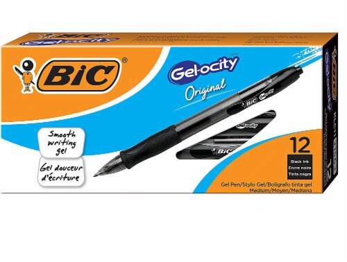 Bic Atlantis Ball Pens, Black Ink, Exact, Fine - 3 pens